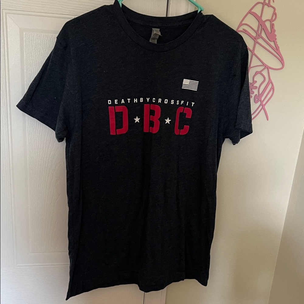 Next Level Apparel Black and Red Graphic Tee